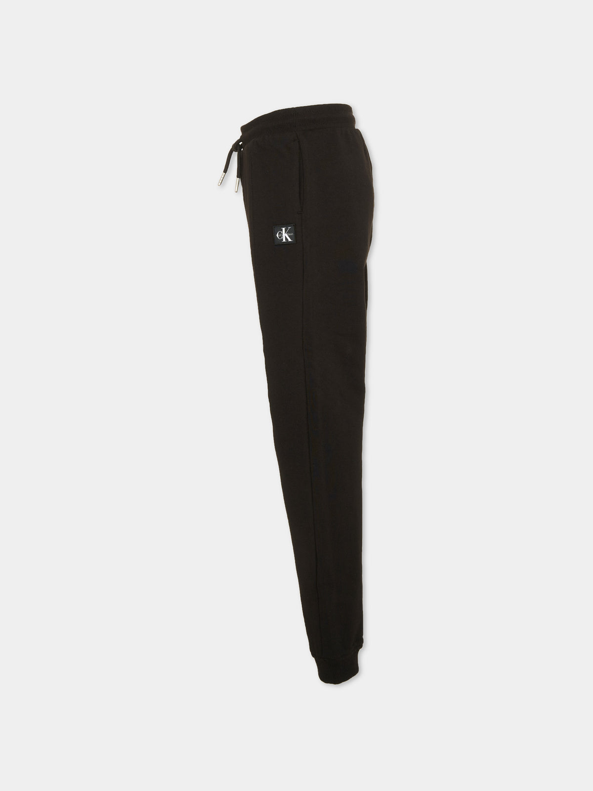 Pantalone sportivo nero per bambino con logo,Calvin Klein Kids,LVCKTJC42B BEH