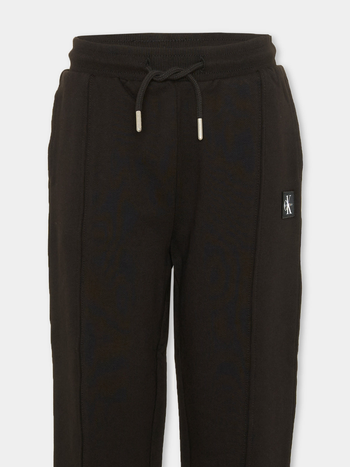 Pantalone sportivo nero per bambino con logo,Calvin Klein Kids,LVCKTJC42B BEH