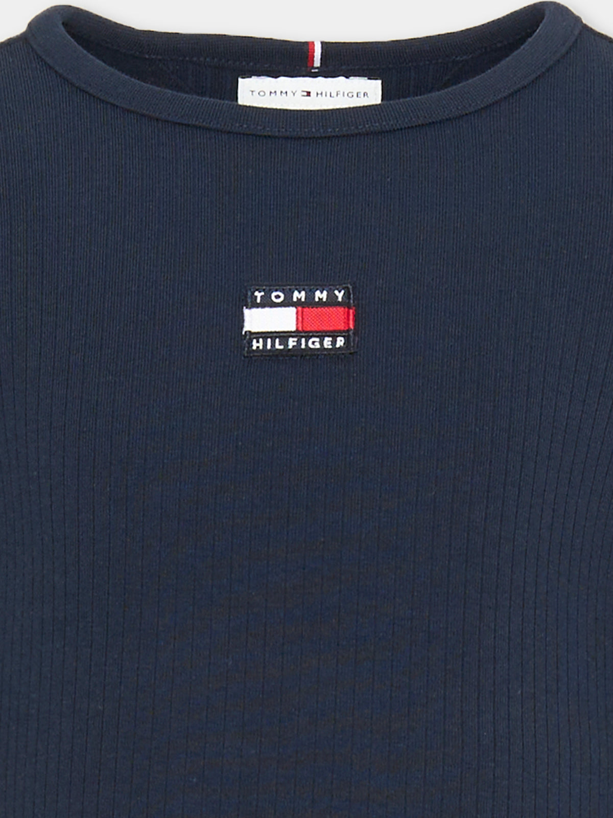 Maglione blu per bambina con logo,Tommy Hilfiger Junior,KG0KG09065 C1G