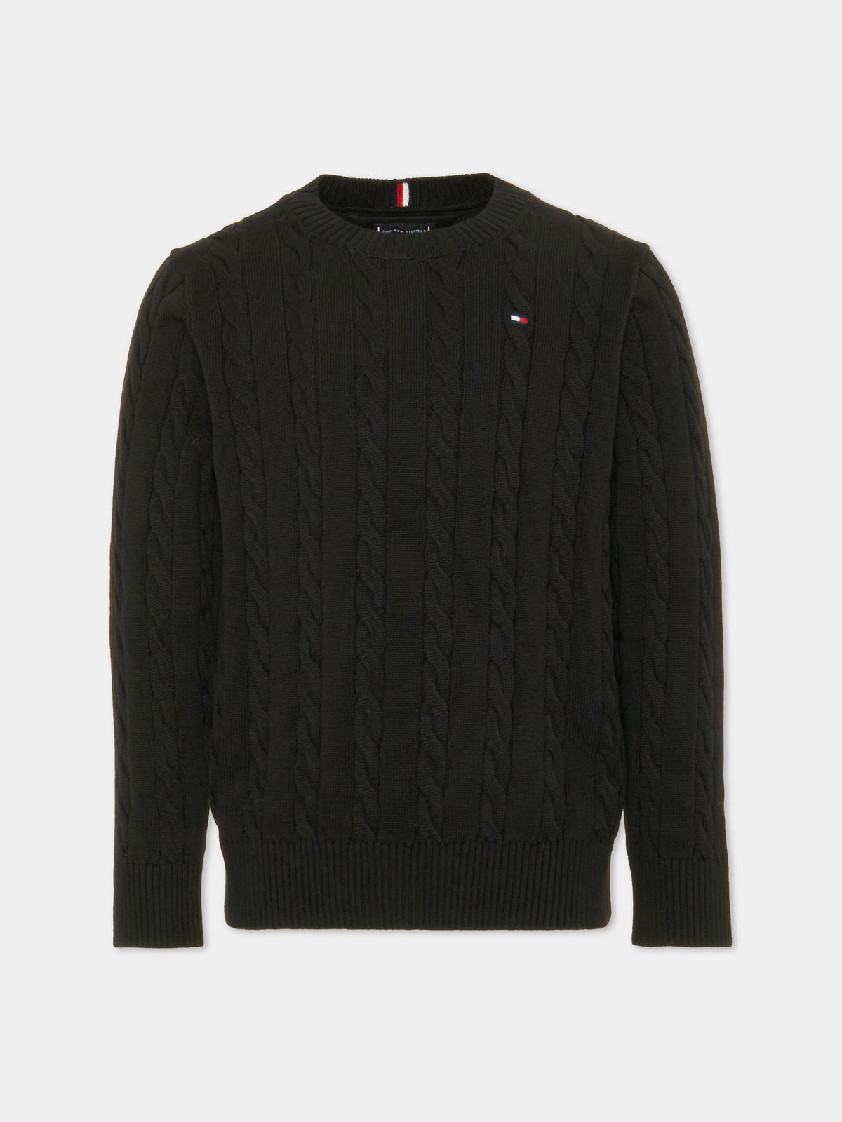Maglione nero per bambini,Tommy Hilfiger Junior,KB0KB09753 BDS