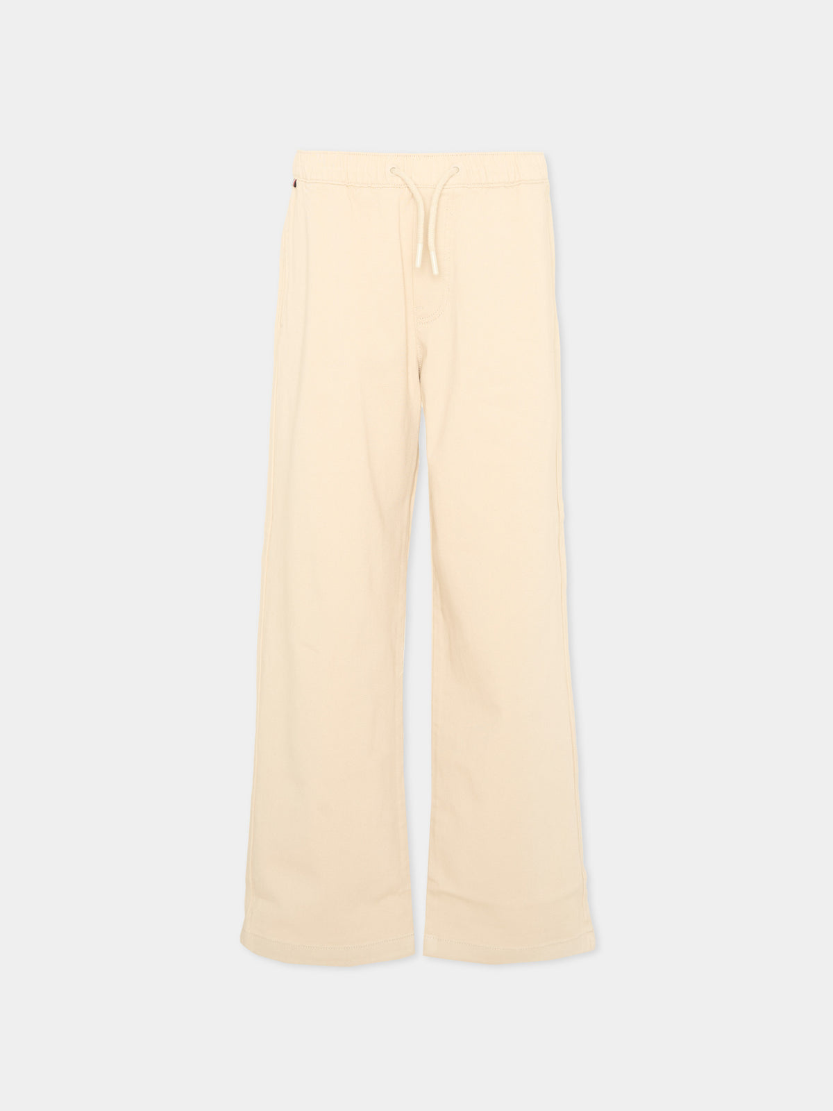 Pantalone beige per bambino con coulisse,Tommy Hilfiger Junior,KB0KB10282 ACI