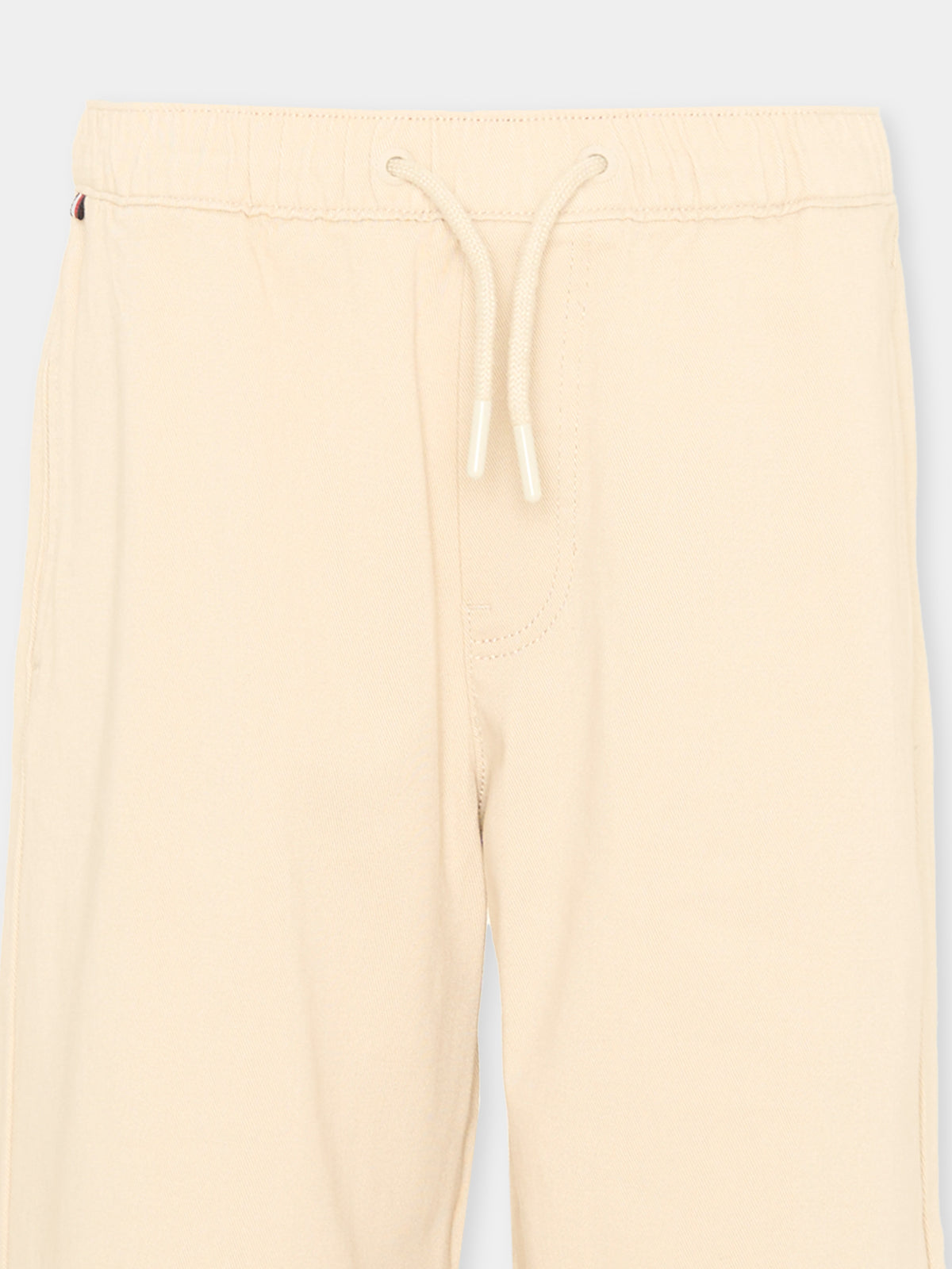 Pantalone beige per bambino con coulisse,Tommy Hilfiger Junior,KB0KB10282 ACI