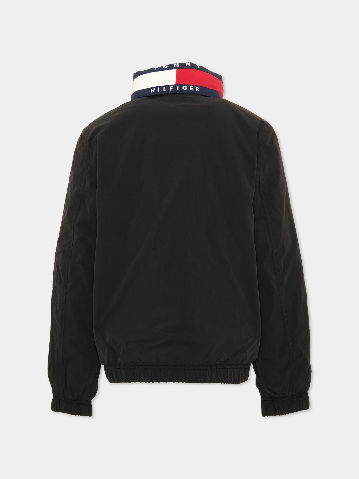 Bomber blu per bambino con logo,Tommy Hilfiger Junior,KB0KB10451 BDS
