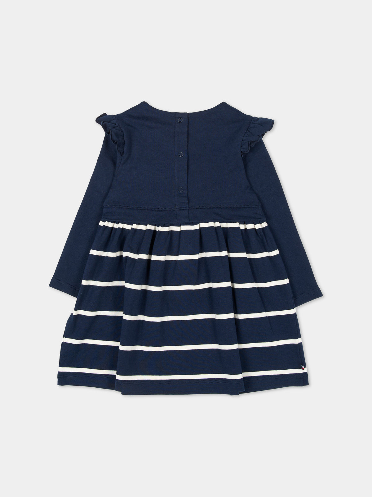 Vestito a manica lunga blu per neonata,Tommy Hilfiger Junior,KN0KN02066 C1G