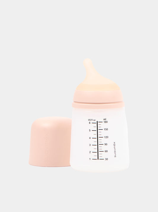ZERO.ZERO Anti-Colic Bottle Adjustable Flow 180ml Beige for Newborns