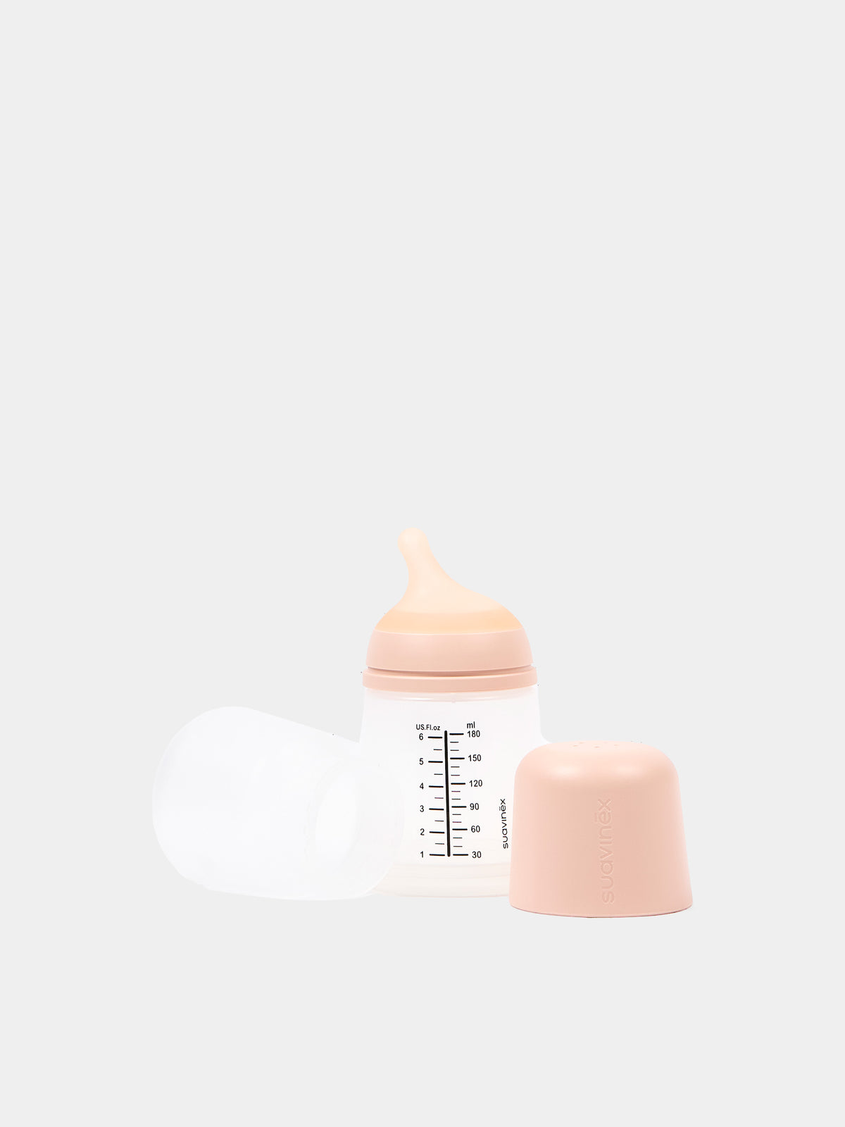 ZERO.ZERO Anti-Colic Bottle Adjustable Flow 180ml Beige for Newborns