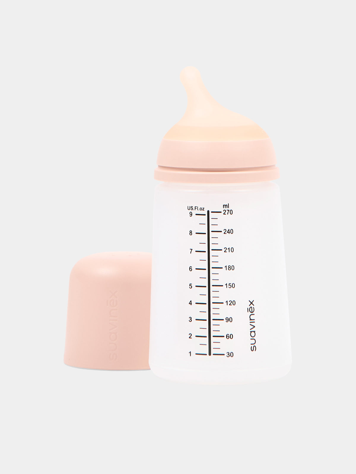 ZERO.ZERO Anti-Colic Bottle Medium Flow 270 ml beige for Newborns