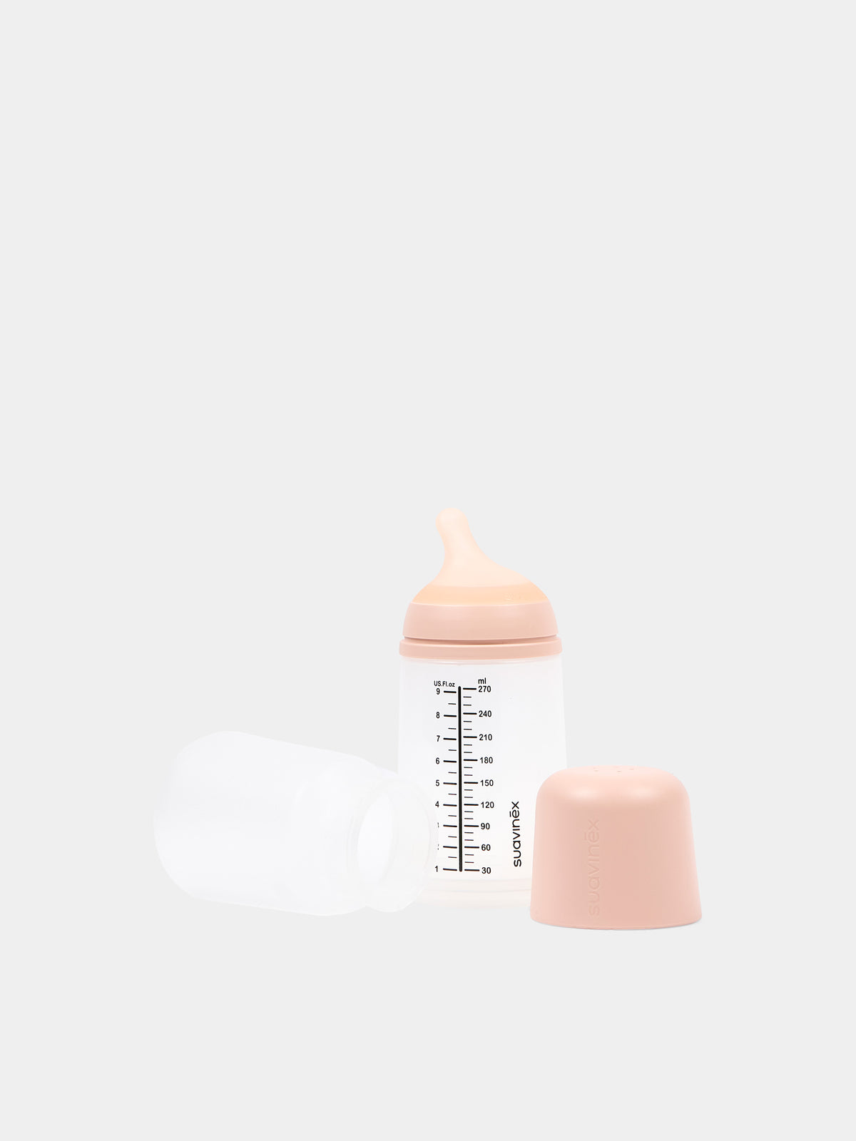 ZERO.ZERO Anti-Colic Bottle Medium Flow 270 ml beige for Newborns