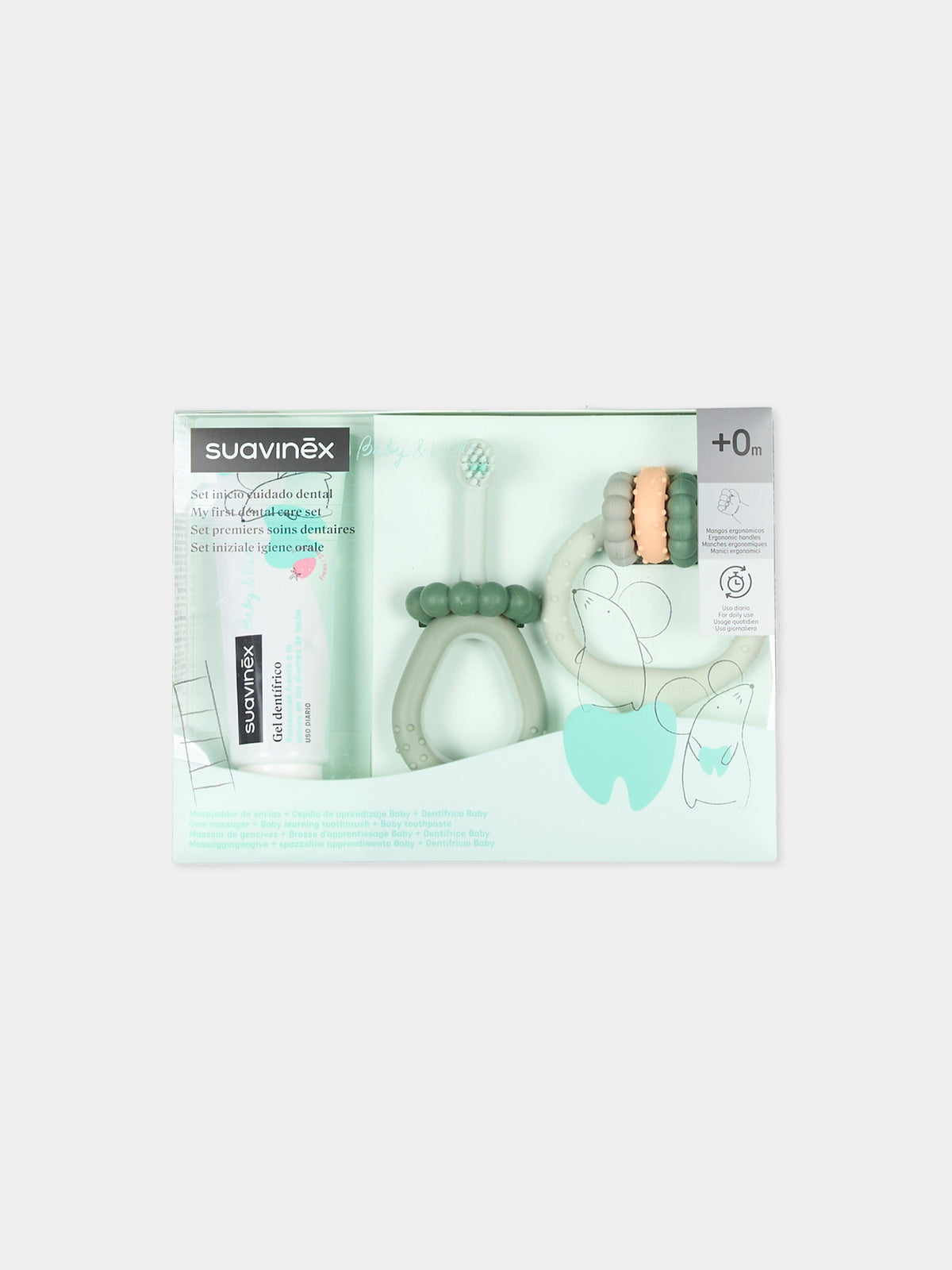 My first green oral hygiene set for newborns
