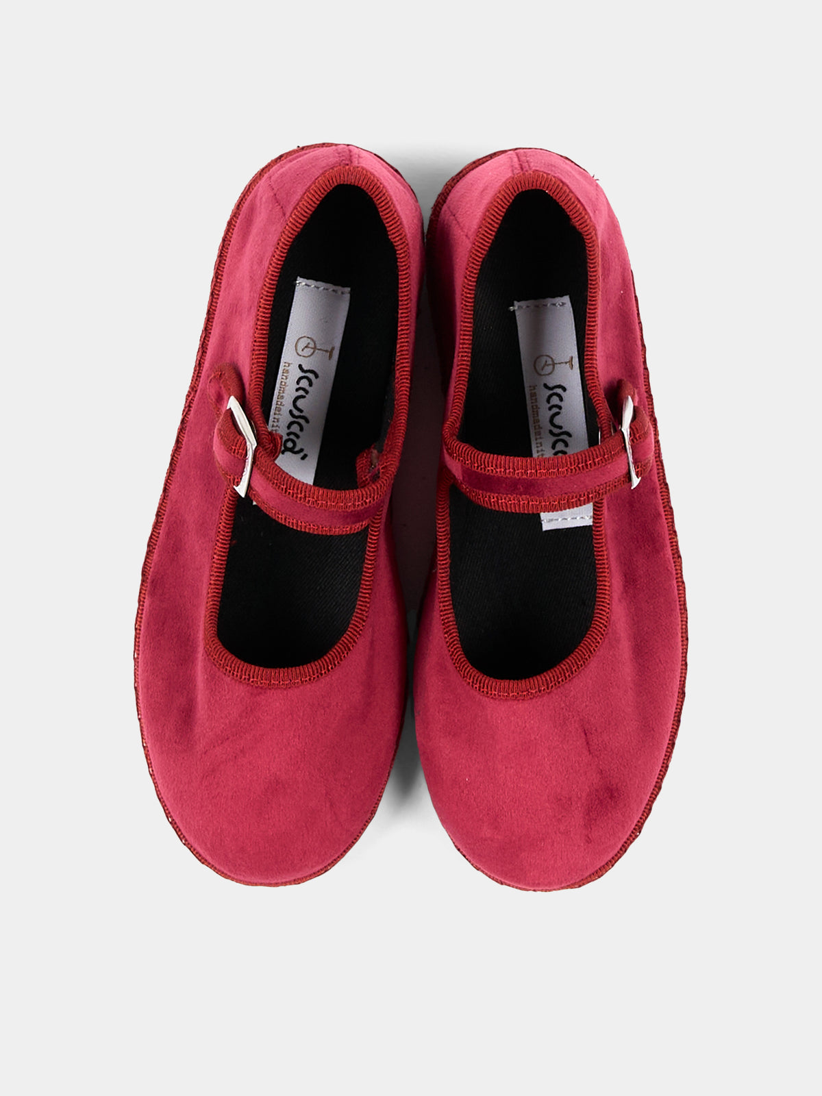 Ballerine bordeaux Baby Maryjane Velvet per bambina,Sciuscià,BABY MARYJANE VELVET BORDEAUX