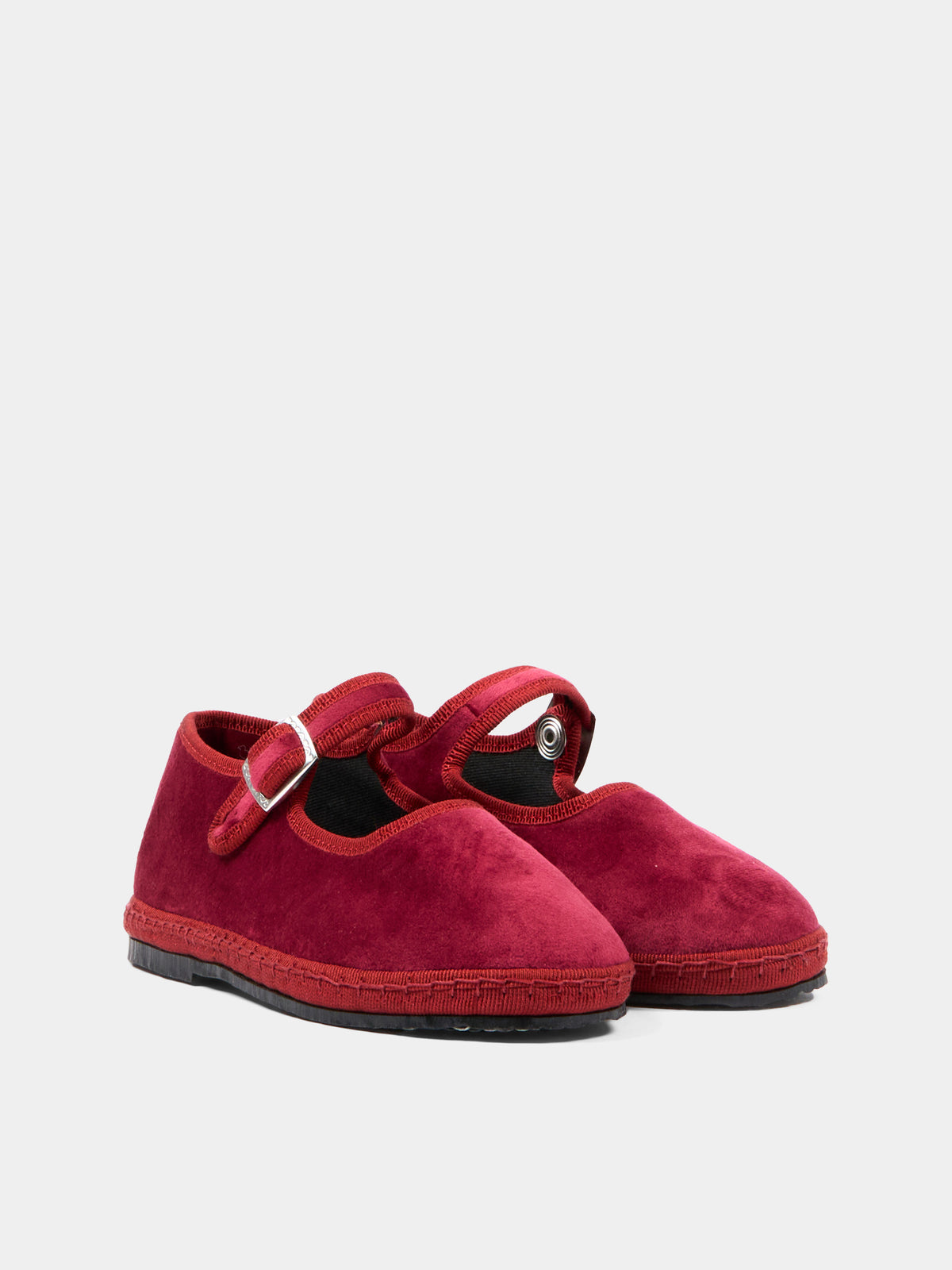 Ballerine bordeaux Baby Maryjane Velvet per bambina,Sciuscià,BABY MARYJANE VELVET BORDEAUX