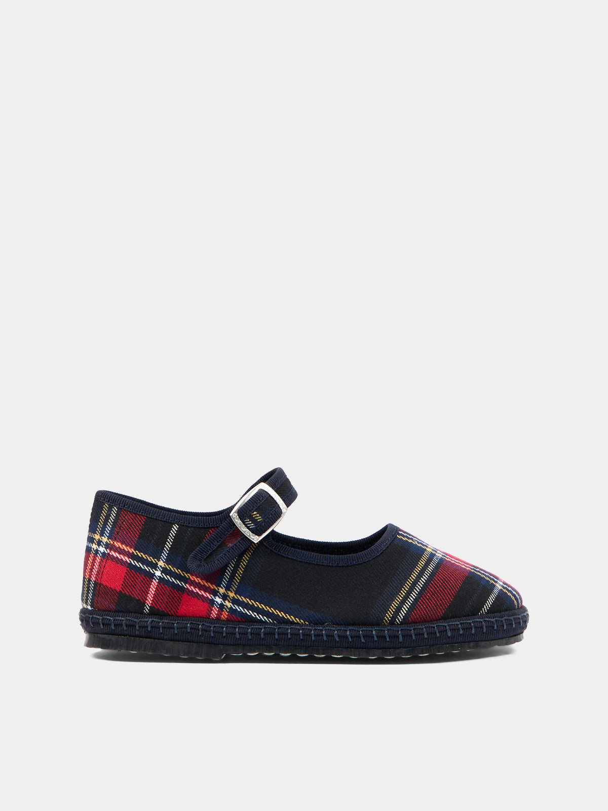 Ballerine blu Baby Maryjane Tartan per bambina,Sciuscià,BABY MARYJANE TARTAN BLUE