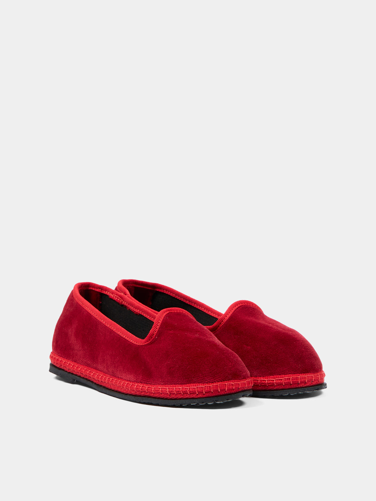 Mocassini rosso Baby Tragara Velvet per bambini,Sciuscià,BABY TRAGARA VELEVET DARK RED