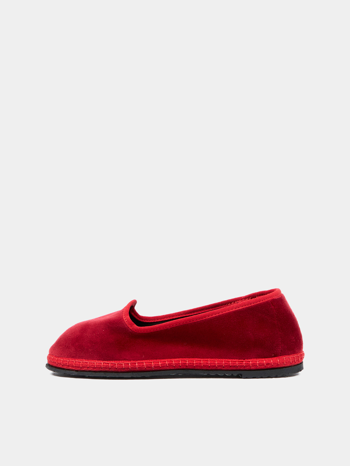 Mocassini rossi Baby Tragara Velvet per bambini,Sciuscià,BABY TRAGARA VELEVET DARK RED