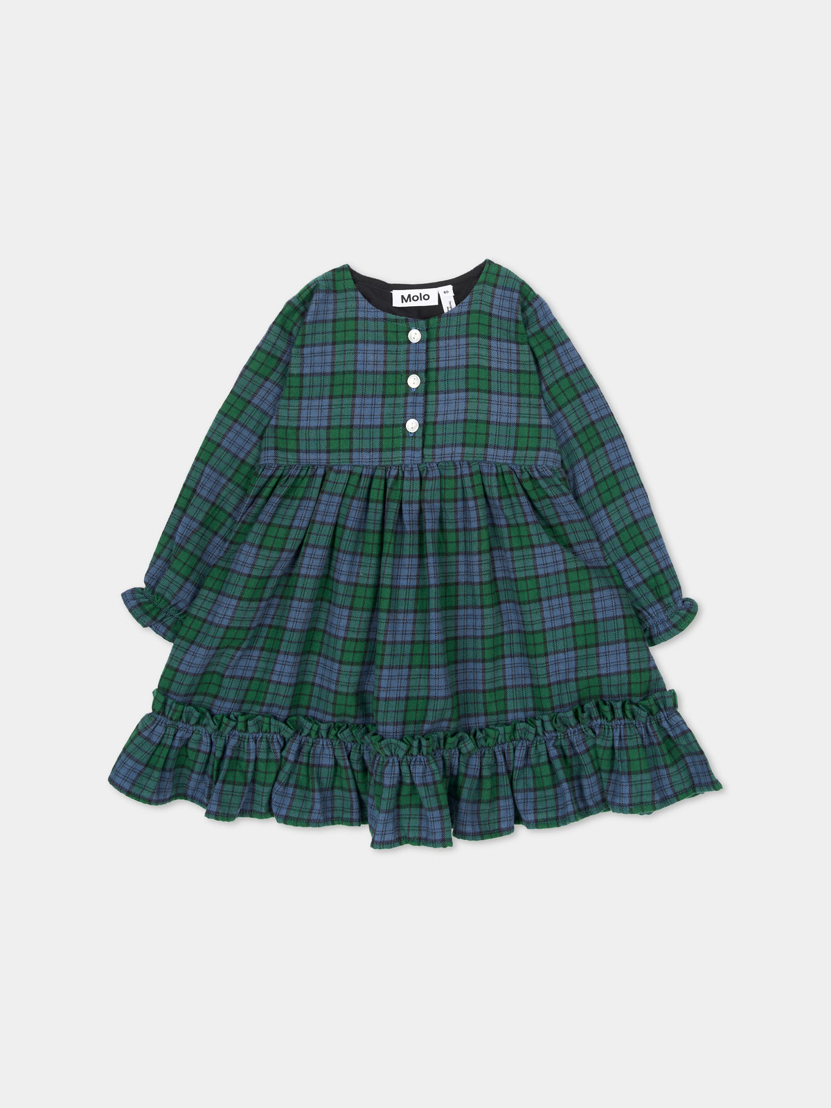 Vestito a manica lunga verde Cele per neonata,Molo,4W25E213 5980