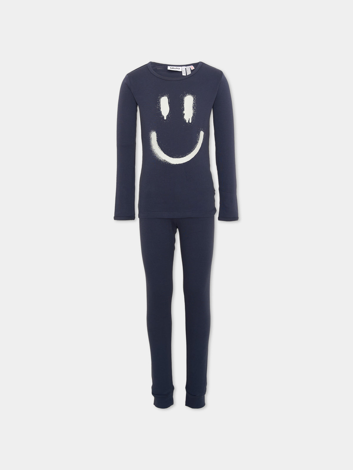 Pigiama blu Lue per bambini con stampa,Molo,6W25R501 8552