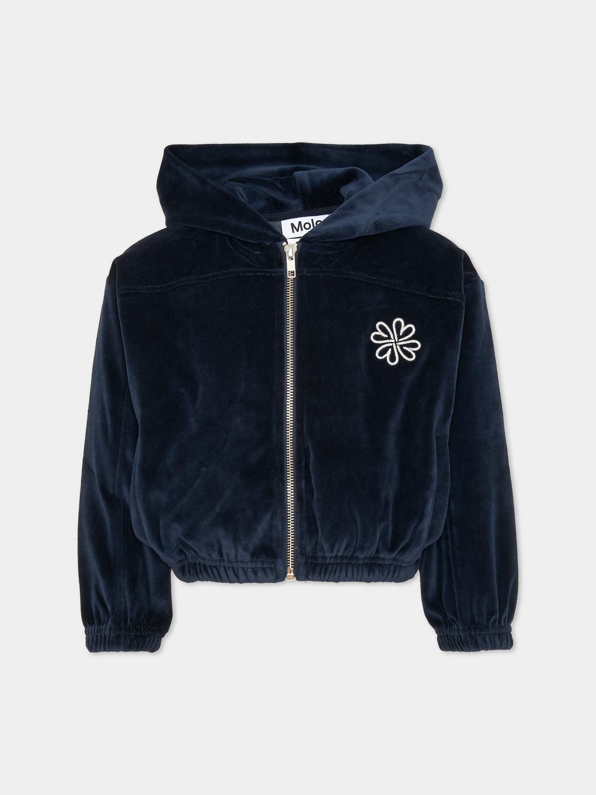 Felpa con cappuccio blu Madeleine per bambina,Molo,2W25J303 8552