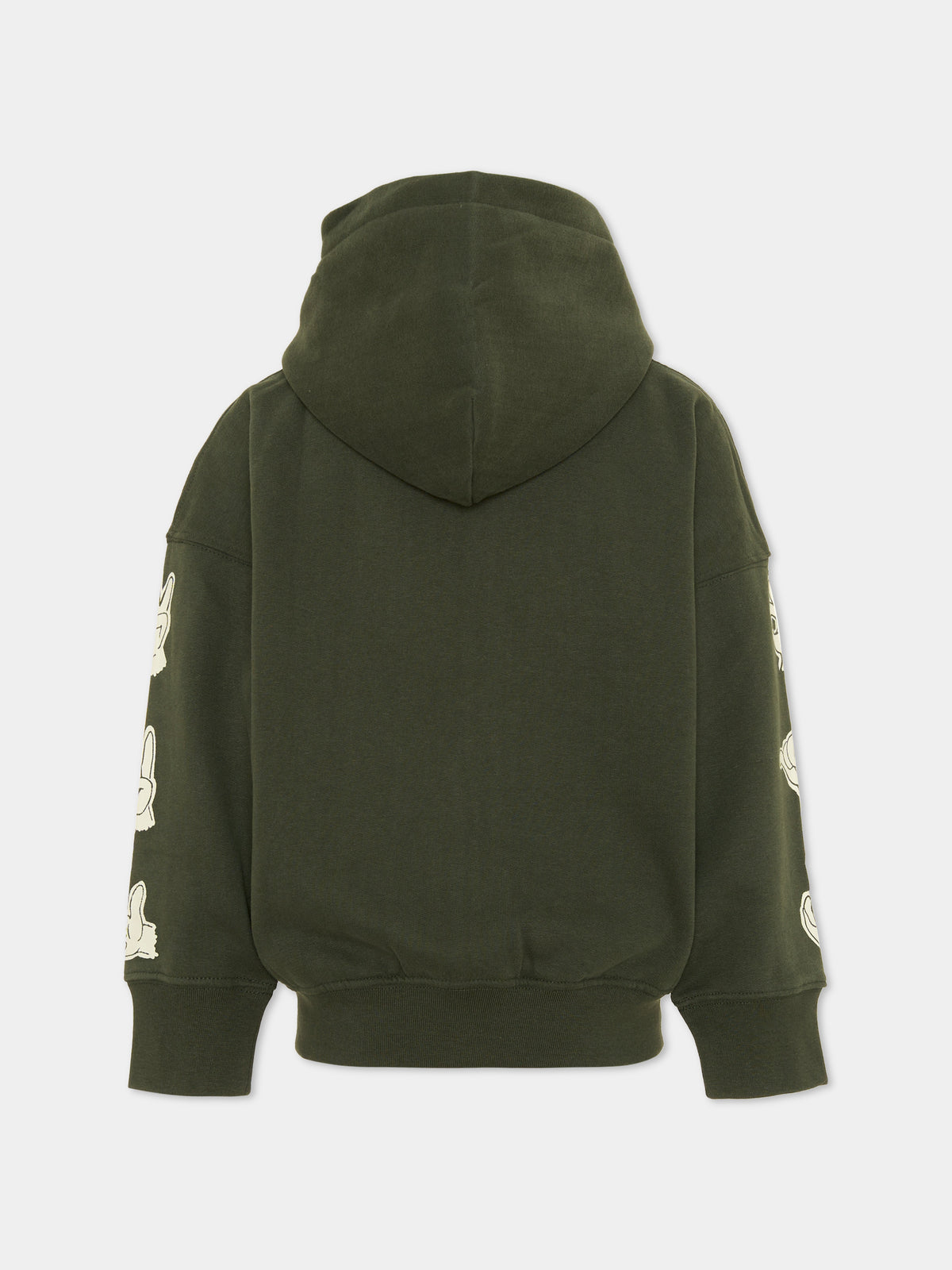 Felpa con cappuccio verde Marley per bambino,Molo,1W25J302 9678