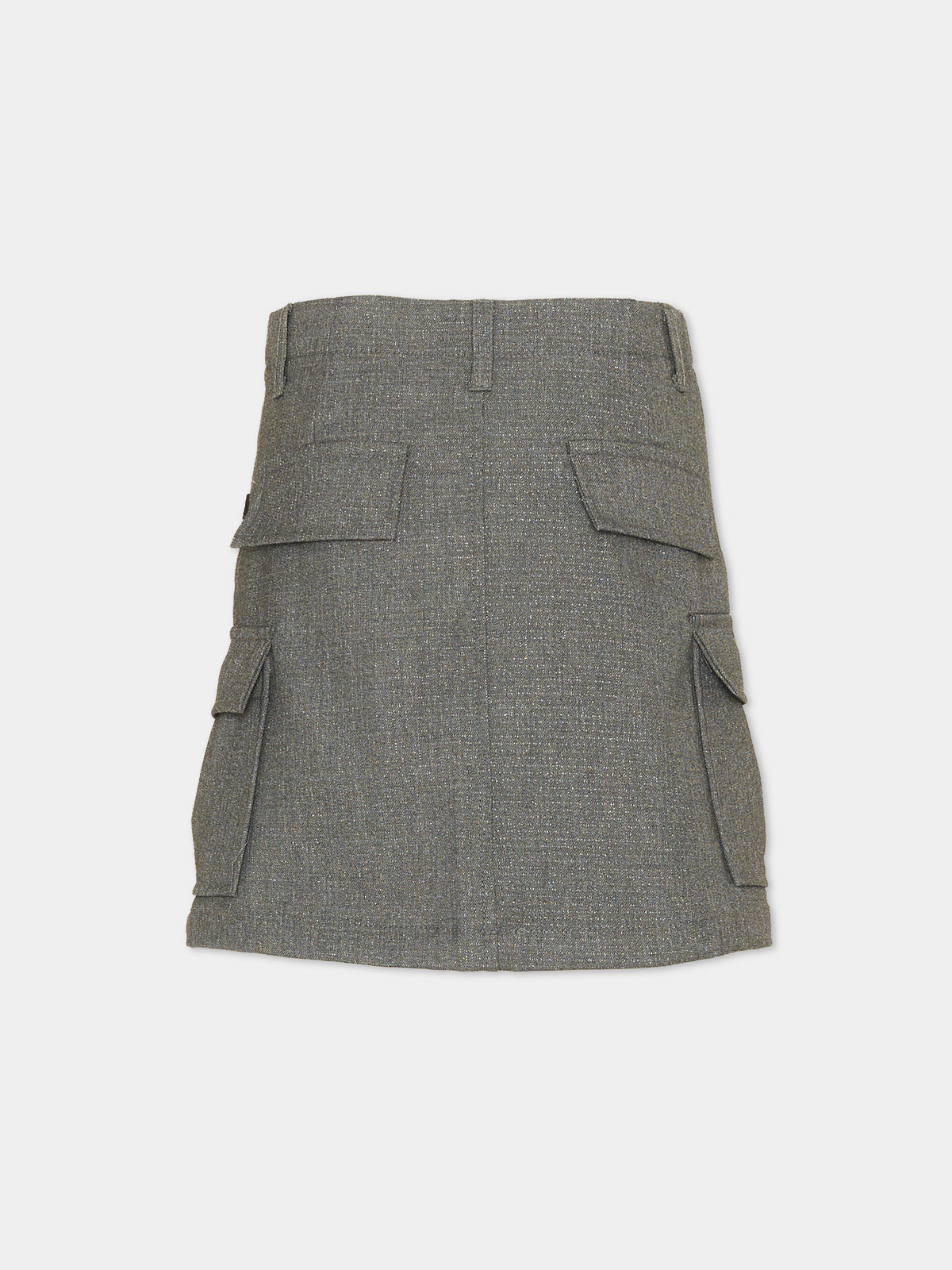 Gonna grigia Belli per bambina cargo,Molo,2W25D115 9436