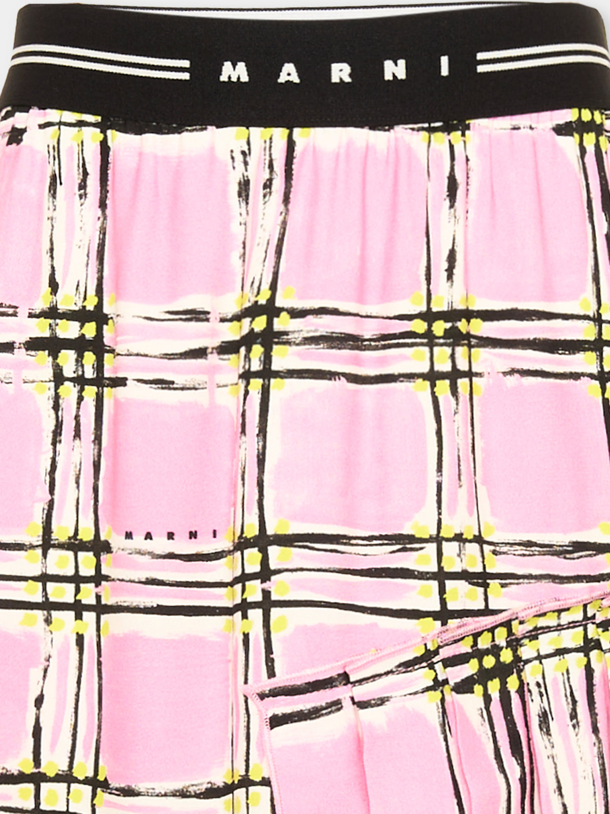 Gonna rosa per bambina a quadri,Marni Kids,M01187 M00ST 0M345