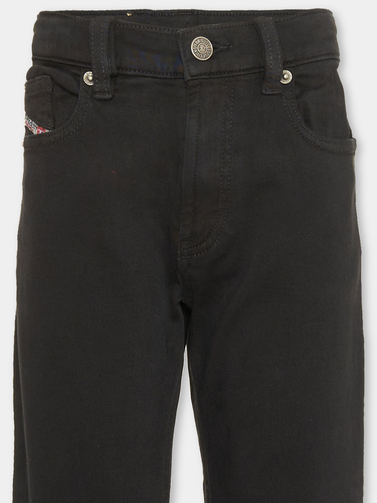 Jeans nero per bambino con logo patch,Diesel,J01934 KXBPV K900