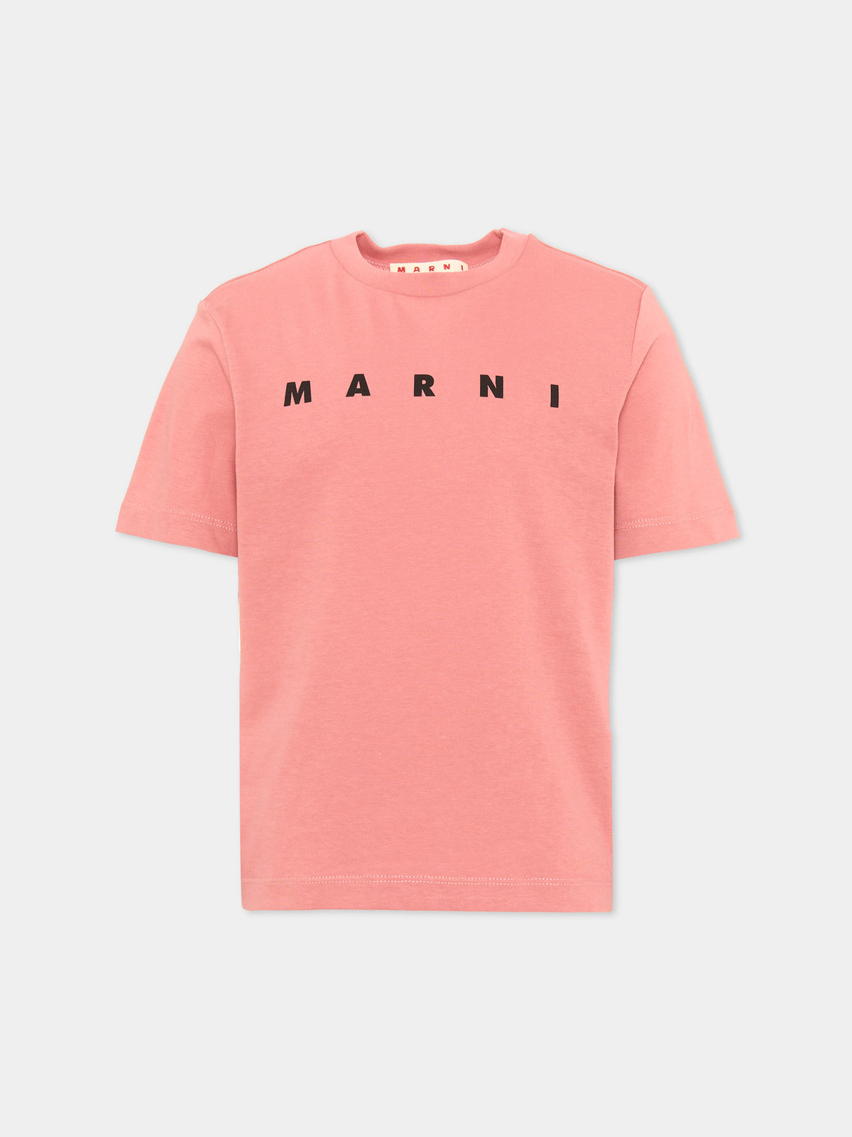 T-shirt rosa per bambina con logo,Marni Kids,M01601 M00RF 0M350