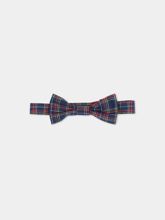 Papillon blu classico tartan per bambino 10-14 anni,Sergio Carignani,PAP109 TARTAN
