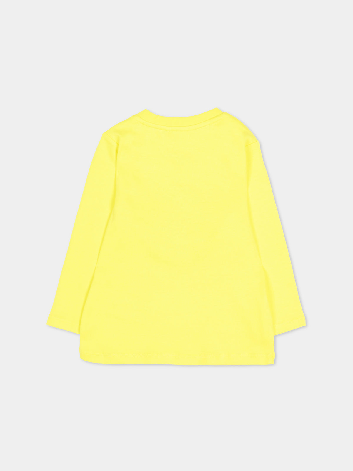 T-shirt a manica lunga gialla con logo per neonato,Timberland,T60616 555