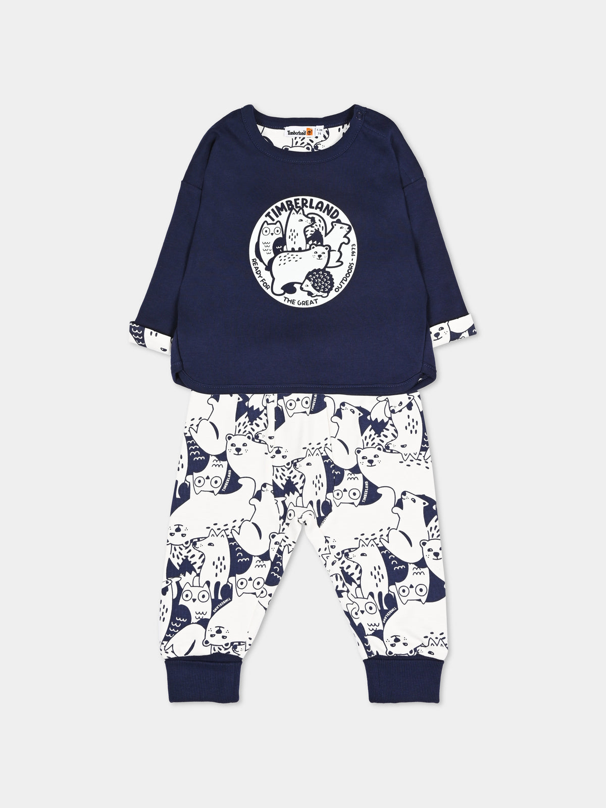 Completo sportivo lungo blu per neonato,Timberland,T60621 85T