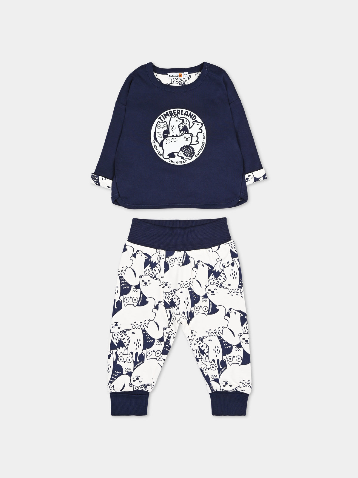 Completo sportivo lungo blu per neonato,Timberland,T60621 85T