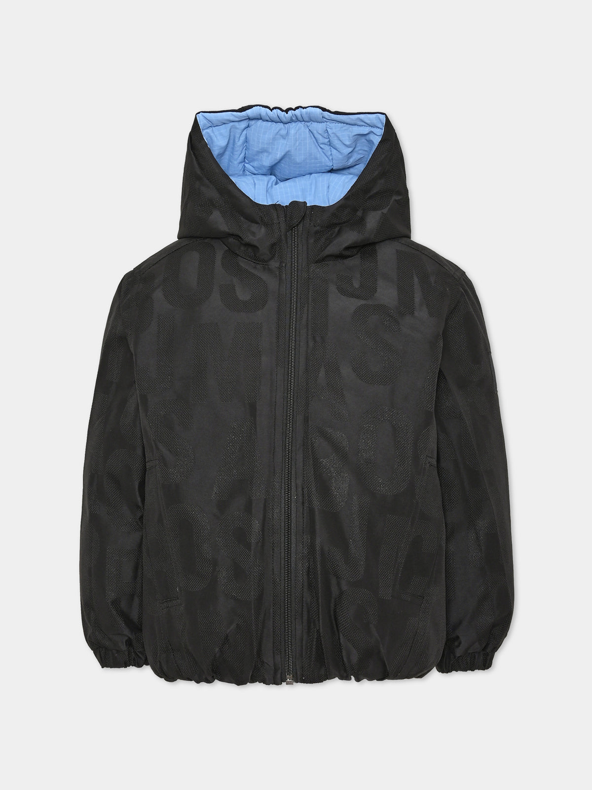 Piumino azzurro per bambino con logo,Marc Jacobs,W60618 V700