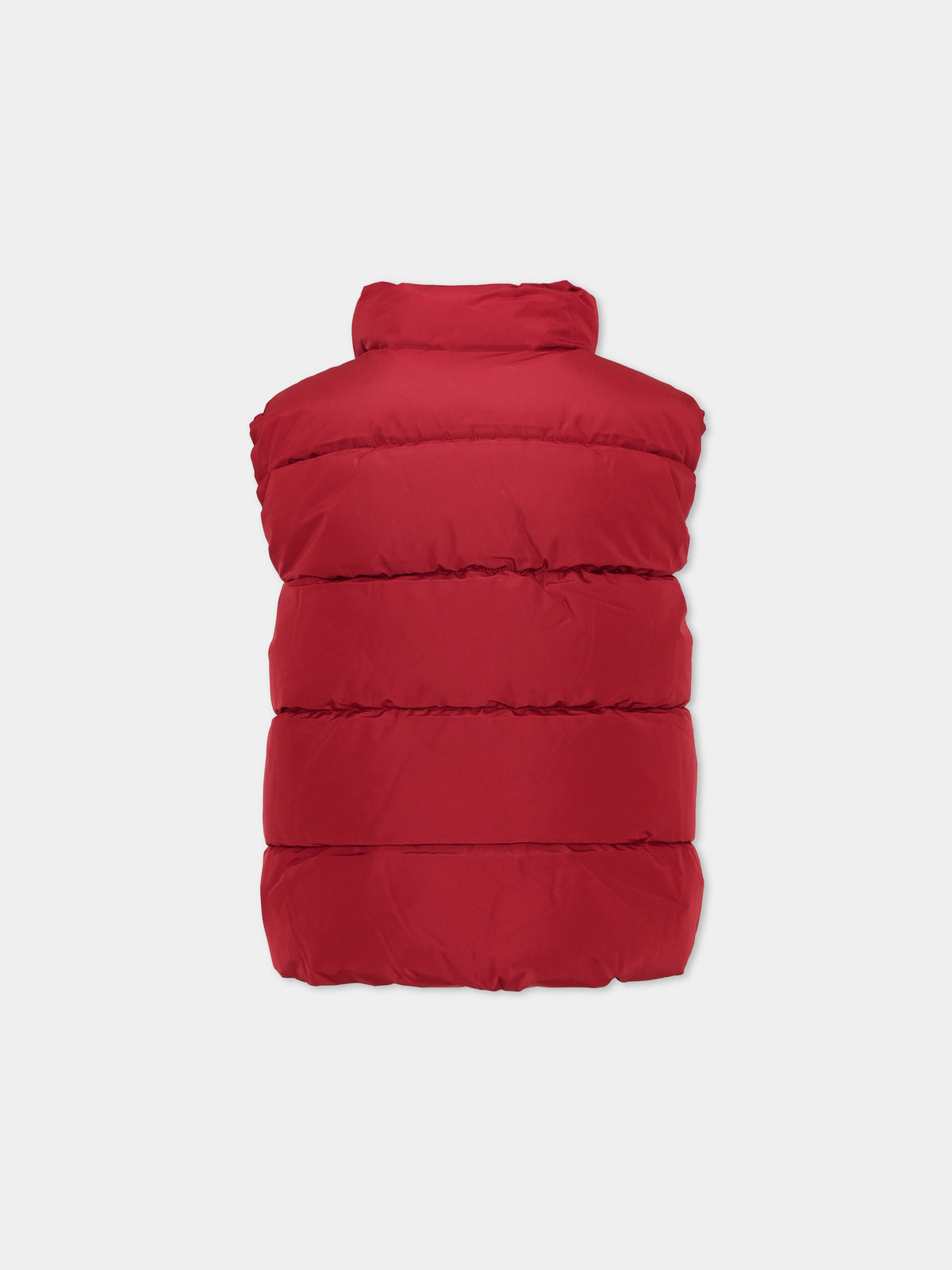 Gilet rosso per bambino trapuntato,Boss,J52397 96D