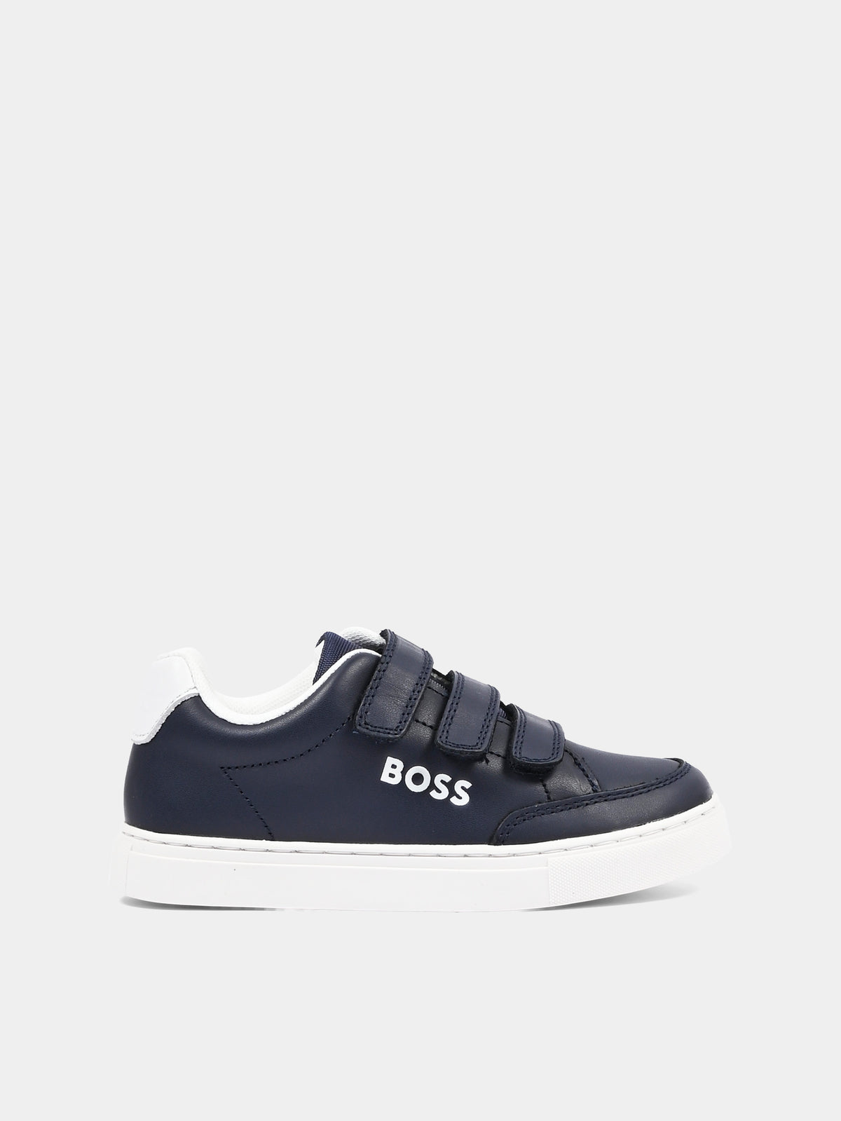 Sneakers blu per bambino con logo,Boss,J52660 849