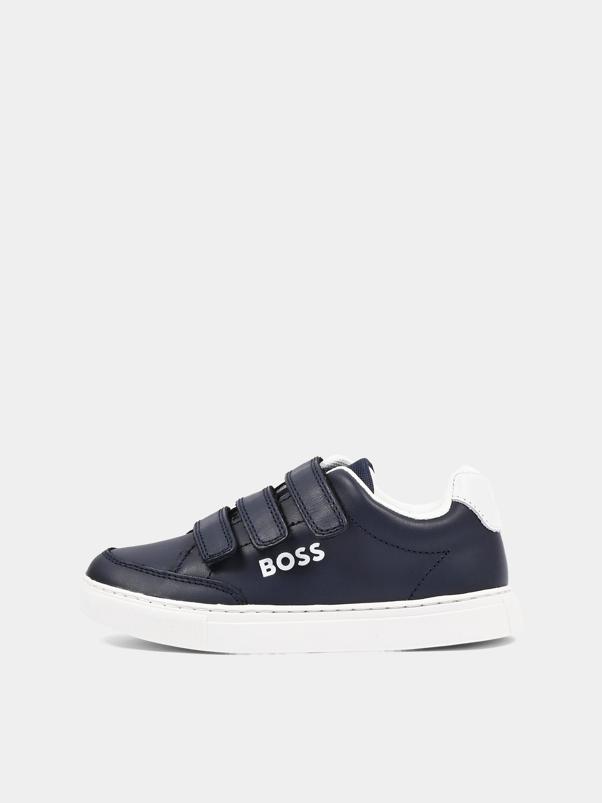 Sneakers blu per bambino con logo,Boss,J52660 849