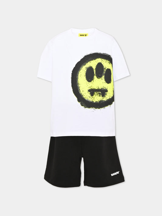Completo sportivo corto con smile per bambini,Barrow,S6BKJUTB253 OVP 002 110