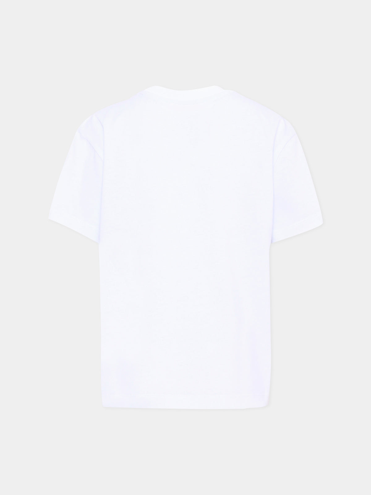 T-shirt a manica corta bianca con logo per bambina,Barrow,F6BKJUTH007 002
