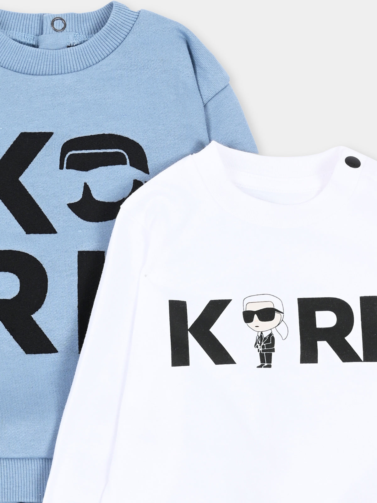 Completo sportivo lungo azzurro per neonato,Karl Lagerfeld Kids,Z30967 822