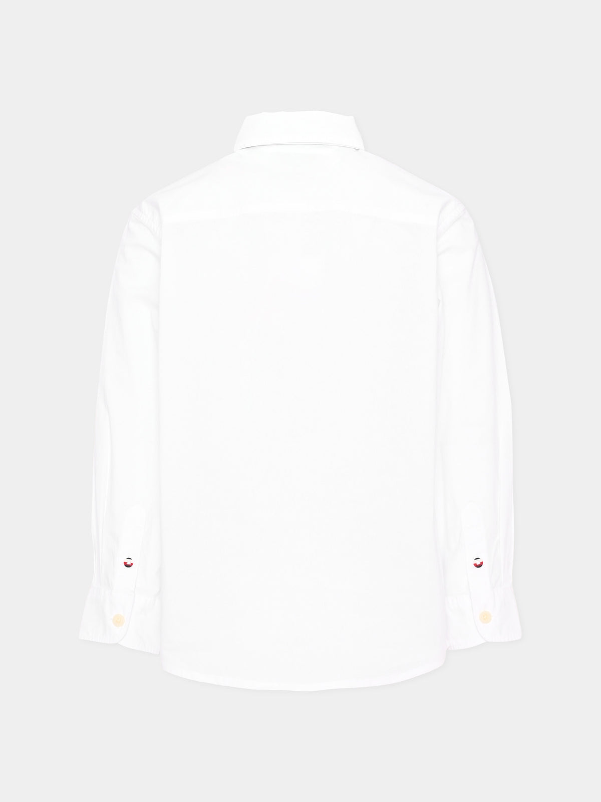 Camicia a manica lunga bianca per bambino,Tommy Hilfiger Junior,KB0KB10601 YBR