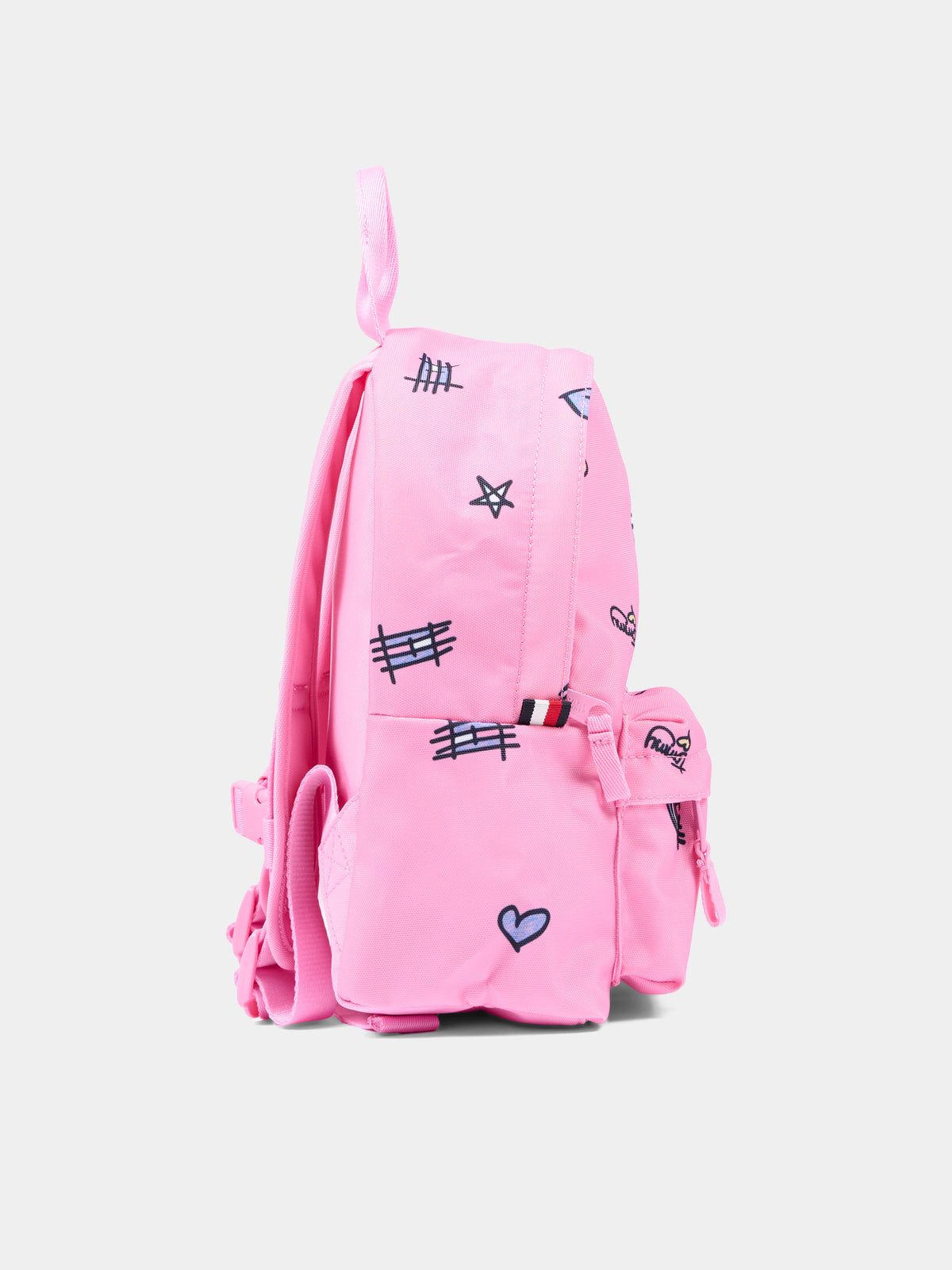 Zaino rosa per neonata con stampa,Tommy Hilfiger Junior,KA0KA00056 TOU