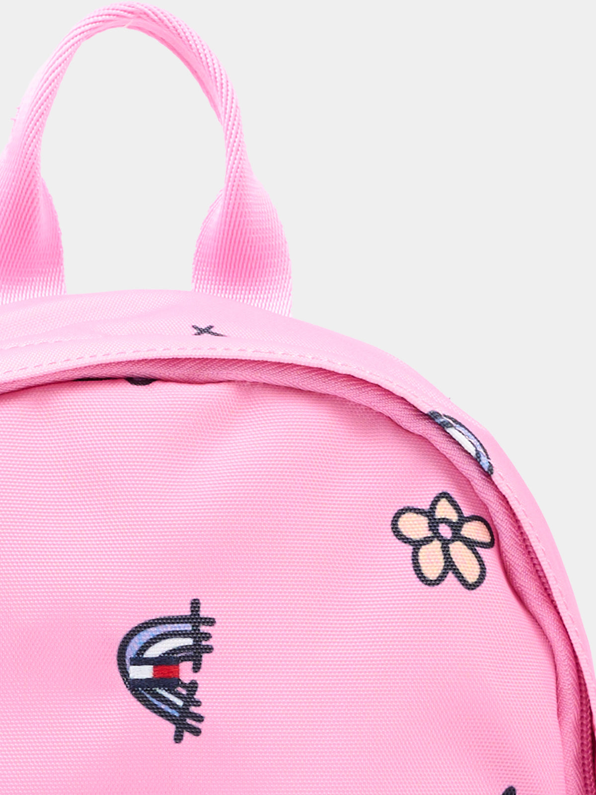 Zaino rosa per neonata con stampa,Tommy Hilfiger Junior,KA0KA00056 TOU