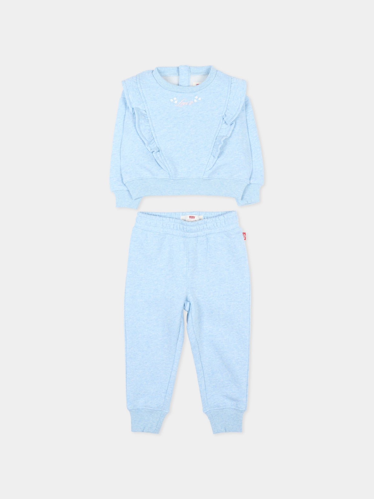 Completo sportivo lungo celeste per neonata,Levi's Kids,1ER578 UMH