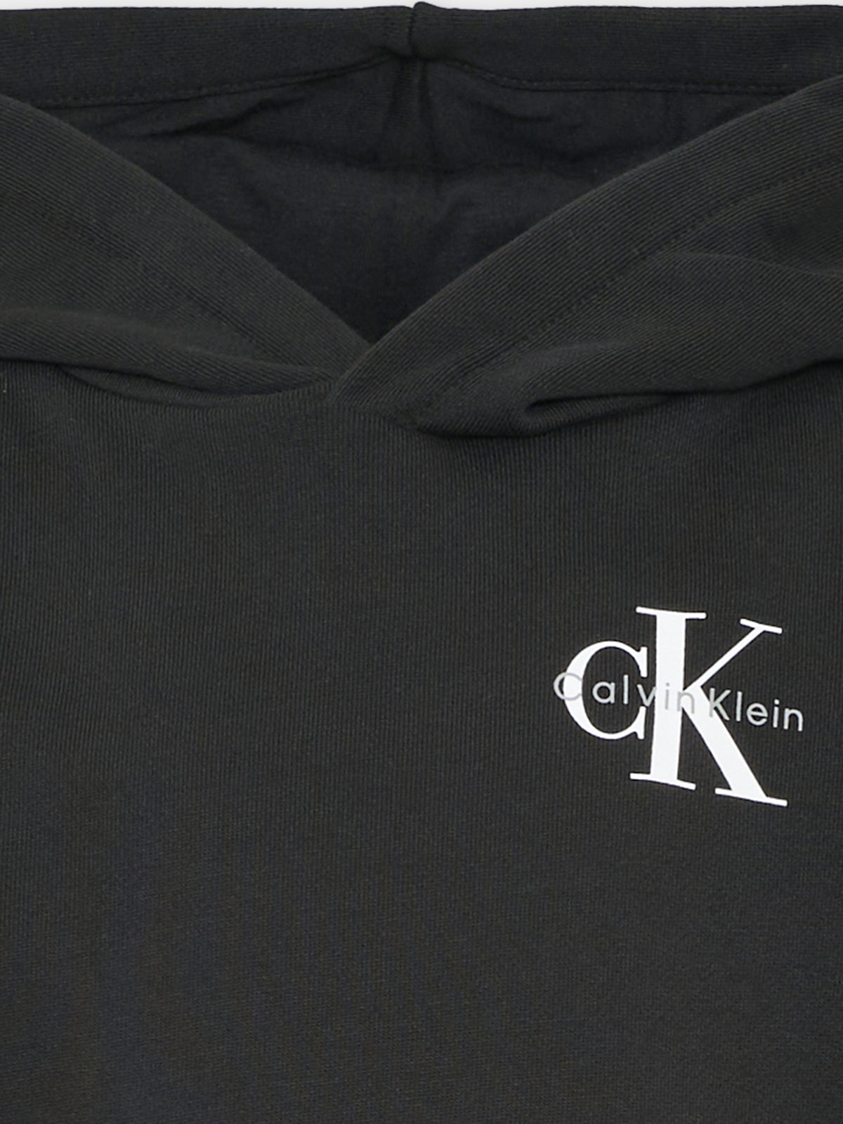 Felpa con cappuccio nera con logo per bambino,Calvin Klein Kids,LV1CKTJB08 BEH