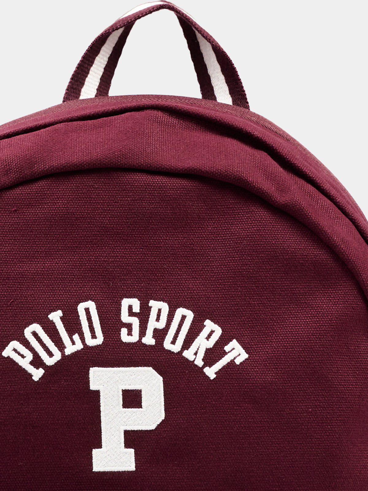 Zaino bordeaux per bambini con ricamo,Ralph Lauren Kids,9AR195 R4S