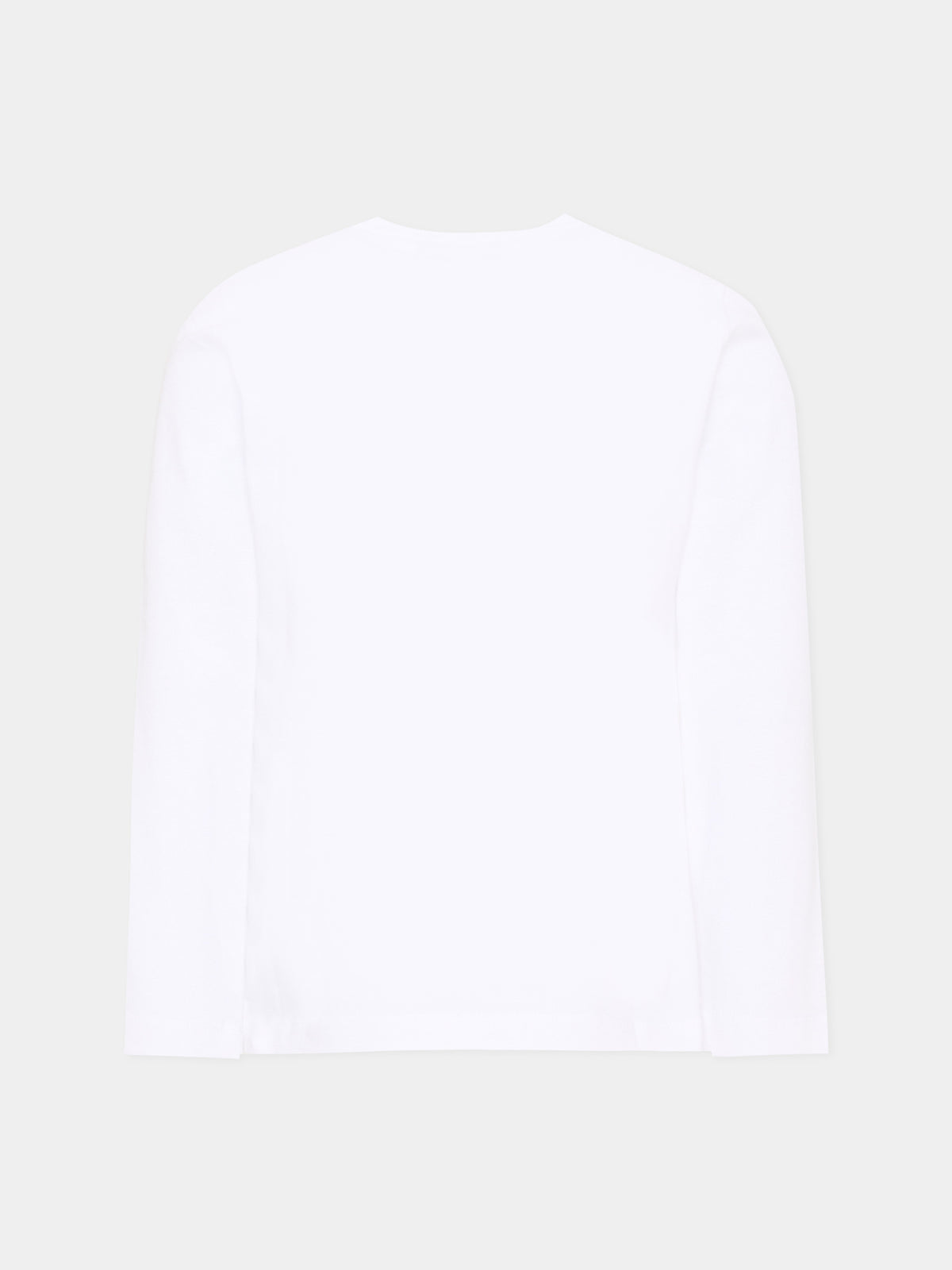 T-shirt a manica lunga con logo per bambina,Moschino Kids,HVO00J LAA57 10101