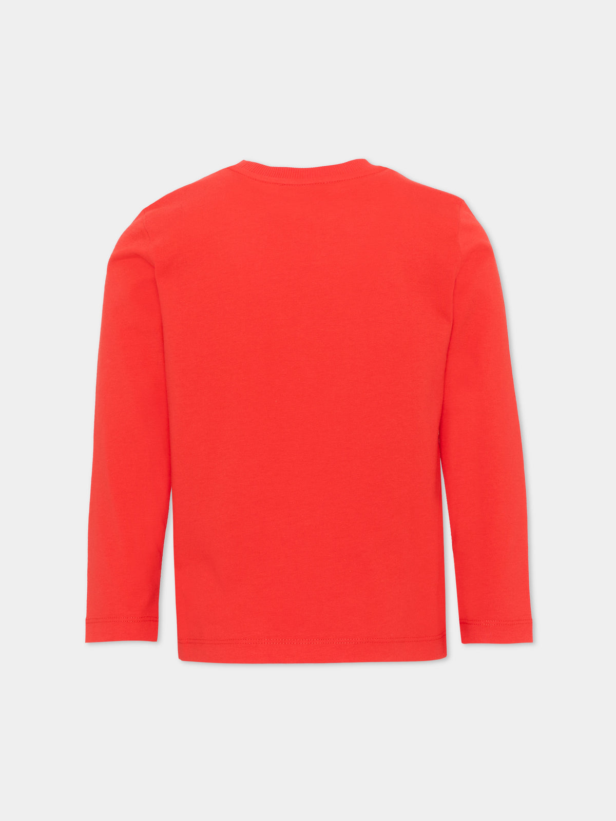 T-shirt rossa per bambino con stampa,Moschino Kids,HYO00J LAA10 50109