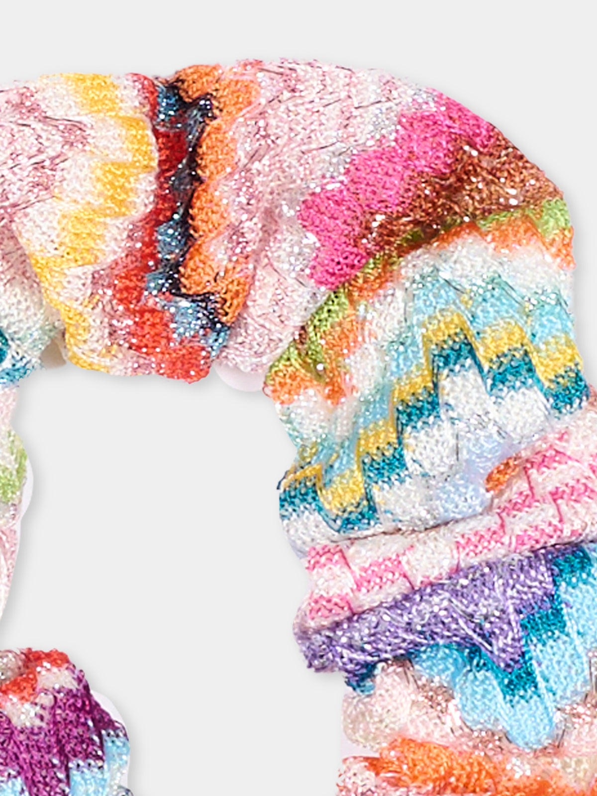 Elastico multicolor per bambina con motivo zigzag,Missoni,MZ0A14 Q0114 999
