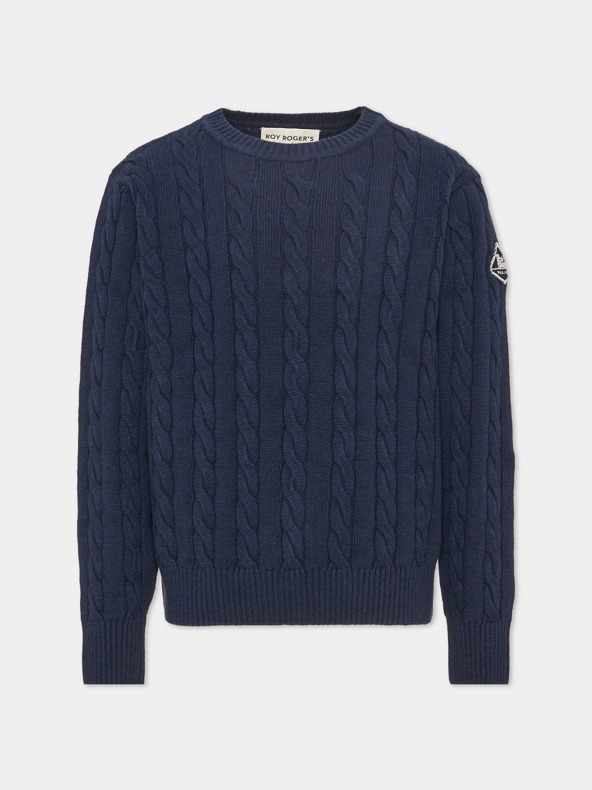 Maglione blu per bambino a trecce,Roy Roger's Kids,R F105 00 3885