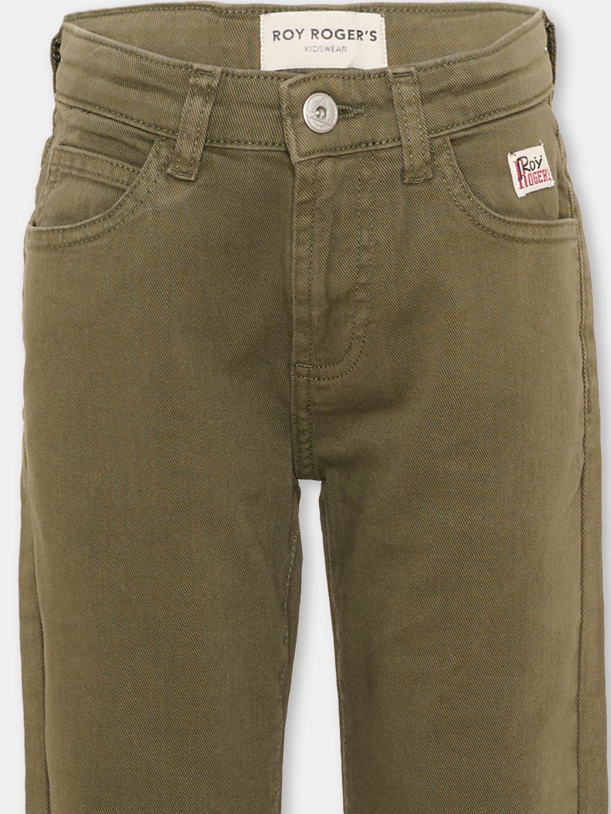 Pantalone verde per bambino 5 tasche,Roy Roger's Kids,R F110 00 4951