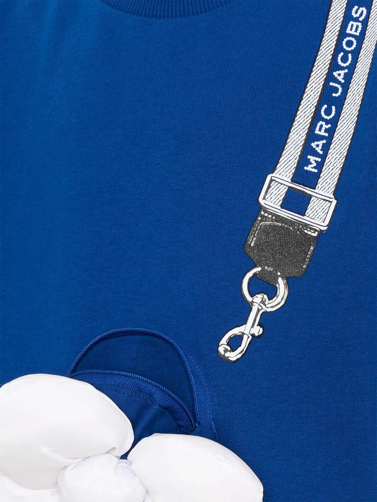 Vestito blu per bambina con fiore,Marc Jacobs,W60975 841