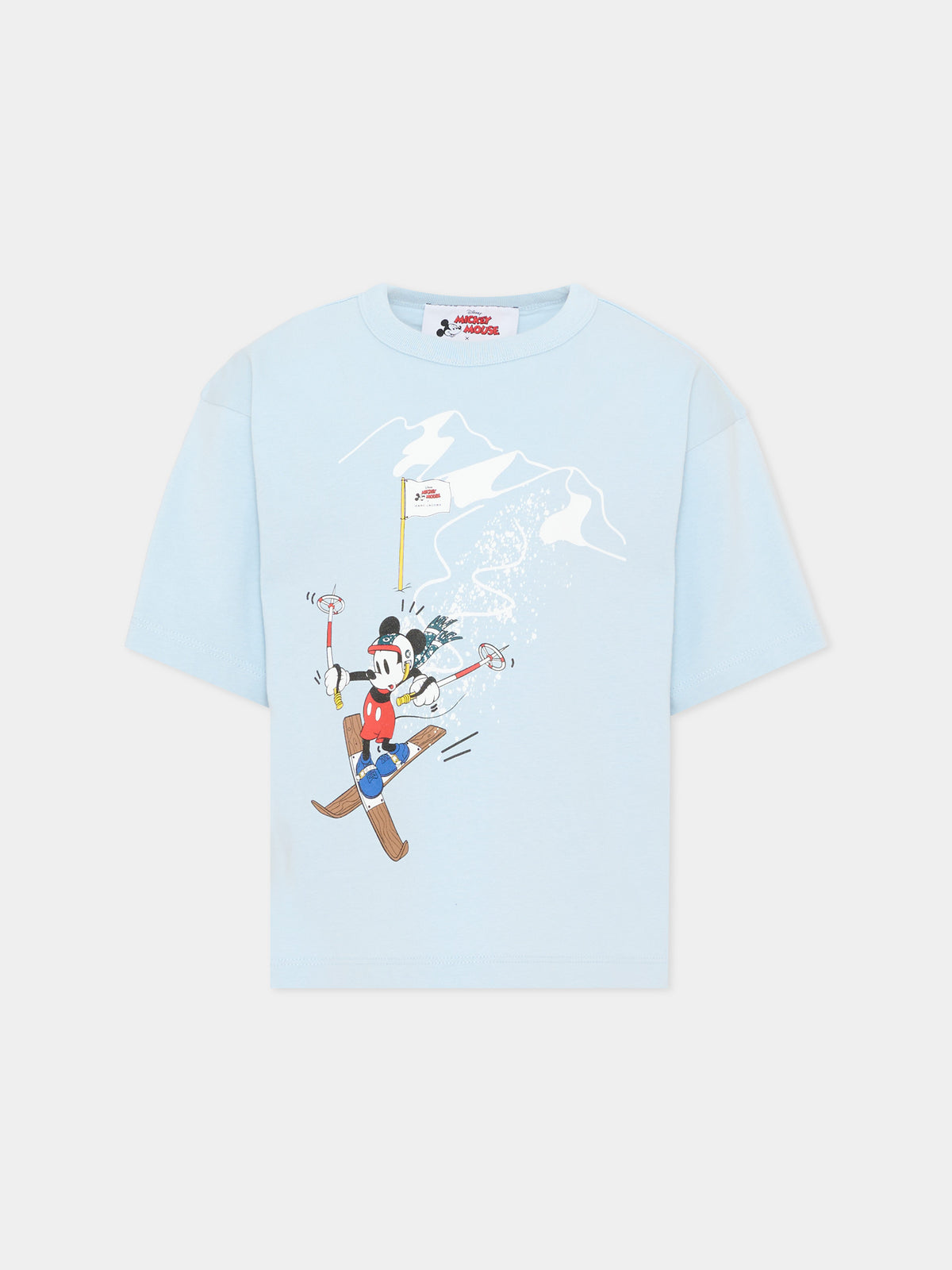 T-shirt celeste per bambino con Mickey Mouse,Marc Jacobs,W61062 794